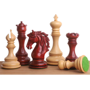 Combo of Goliath Series Luxury Staunton Chess Set – Pieces in Bud Rosewood with Board and Box