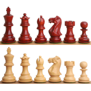 3.1″ Pro Staunton Luxury Chess Set – Chess Pieces Only – Triple Weighted Bud Rose Wood