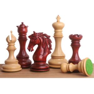 4.4″ Goliath Series Luxury Staunton Chess Set – Chess Pieces Only – Bud Rosewood & Boxwood