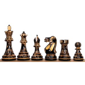 4″ Professional Staunton Hand Carved Chess Set – Chess Pieces Only- Gloss finish Boxwood