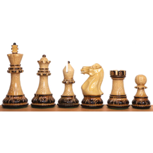 4″ Professional Staunton Hand Carved Chess Set – Chess Pieces Only- Gloss finish Boxwood