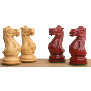 3.1″ Pro Staunton Luxury Chess Set – Chess Pieces Only – Triple Weighted Bud Rose Wood