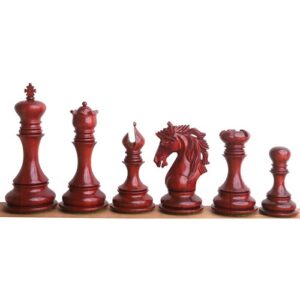 4.4″ Goliath Series Luxury Staunton Chess Set – Chess Pieces Only – Bud Rosewood & Boxwood